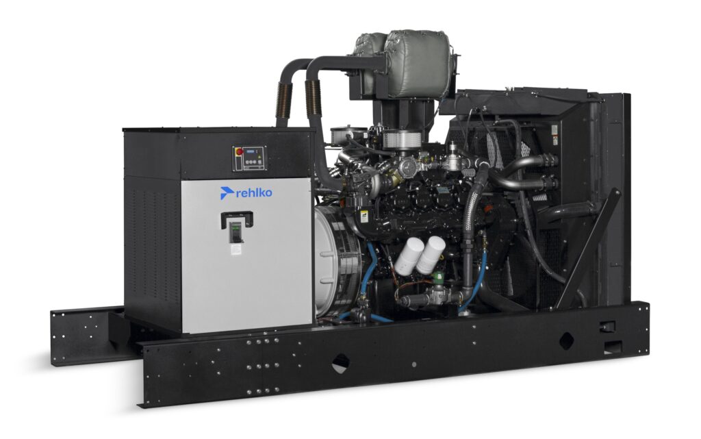 Rehlko 250REZXB natural gas generator left side view