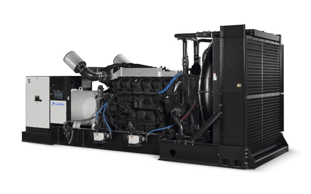 Rehlko 1250REOZMD diesel generator right side view