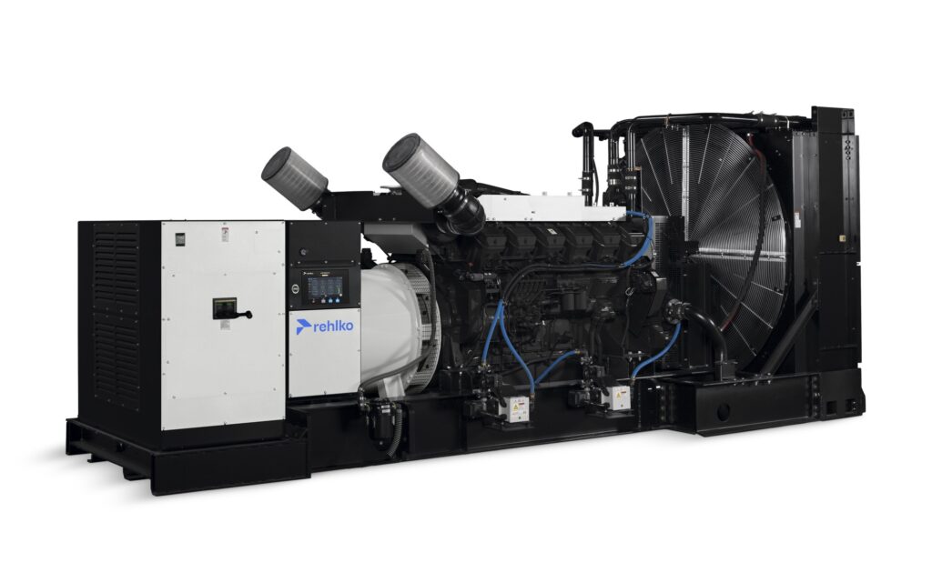 Rehlko 1250REOZMD diesel generator left side view