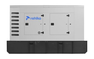 Rehlko 125REOZJ4 diesel generator with enclosure front view