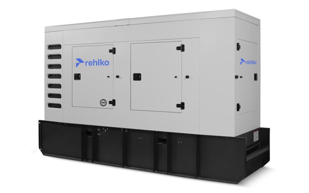 Rehlko 150REOZJ4 diesel generator with enclosure right view