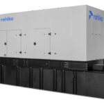 Rehlko 500REOZVC diesel generator with enclosure left view