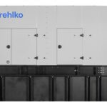 Rehlko 600REOZVB diesel generator front view with enclosure