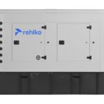 Rehlko 80REOZJ4 diesel generator with enclosure front view