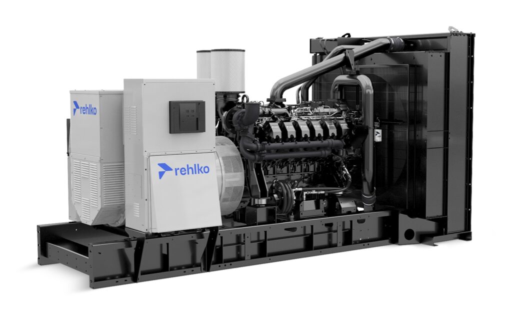 Rehlko KD1000 diesel generator left side view