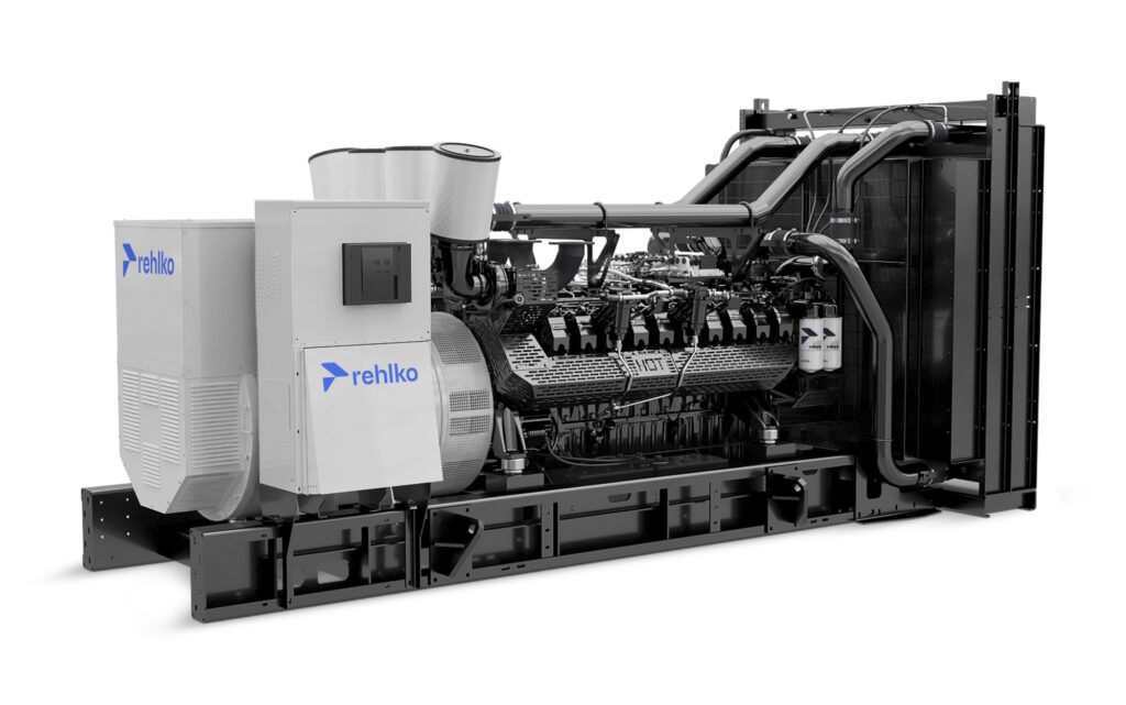 Rehlko KD1500 diesel generator left side view