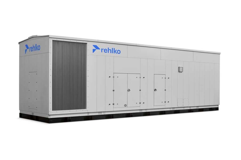Rehlko KD2000 diesel generator with enclosure left view