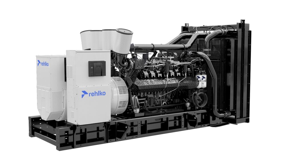 Rehlko KD1350 diesel generator left side view