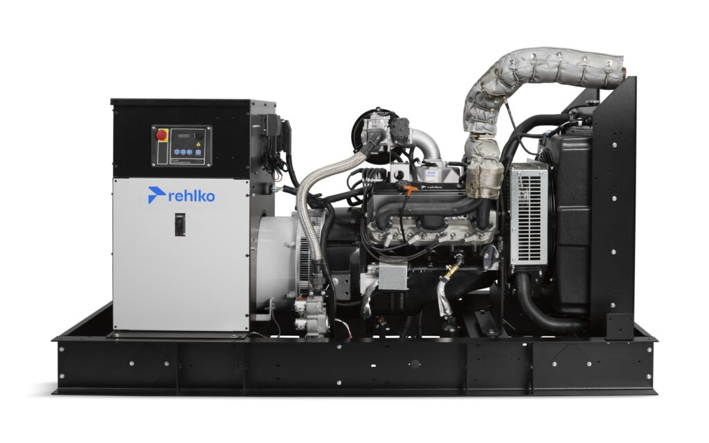 Rehlko KG45 natural gas generator front view