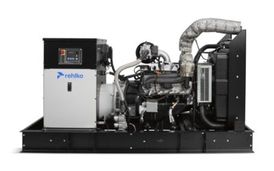 Rehlko KG60 natural gas generator front view