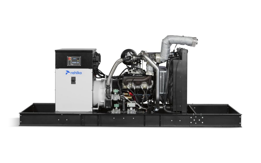 Rehlko KG100 natural gas generator front view