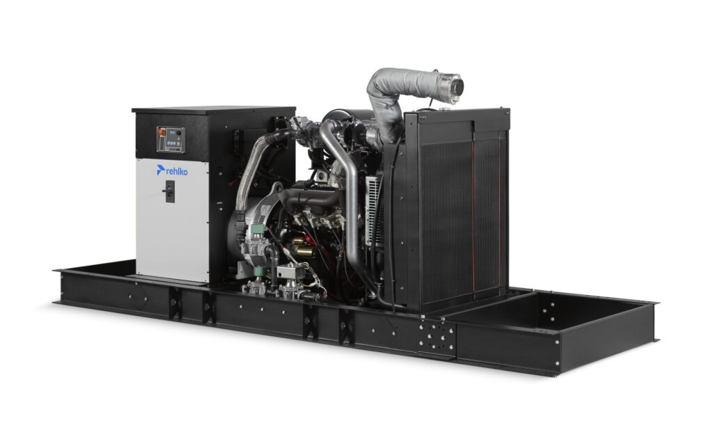 Rehlko KG100 natural gas generator right side view