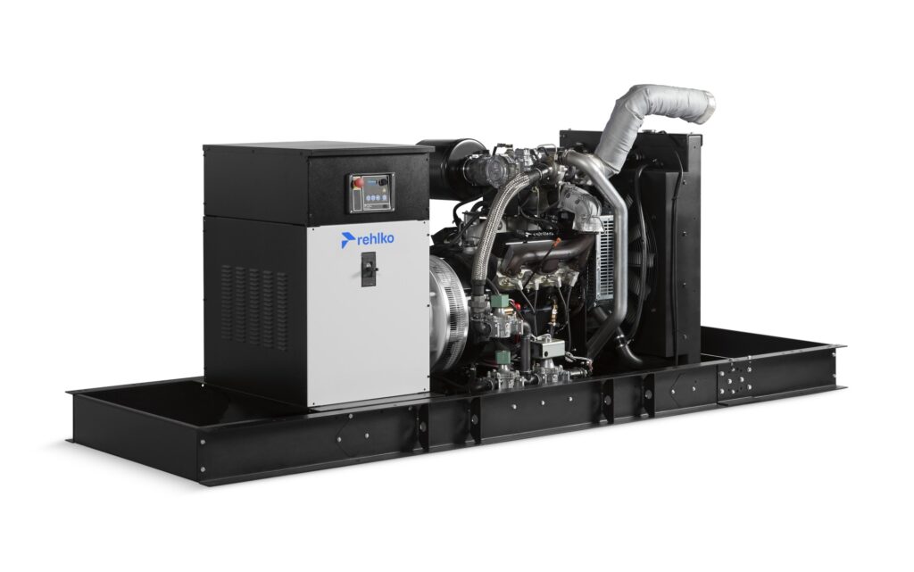 Rehlko KG100 natural gas generator left side view