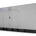 Rehlko 300REZXD natural gas generator with enclosure right side view