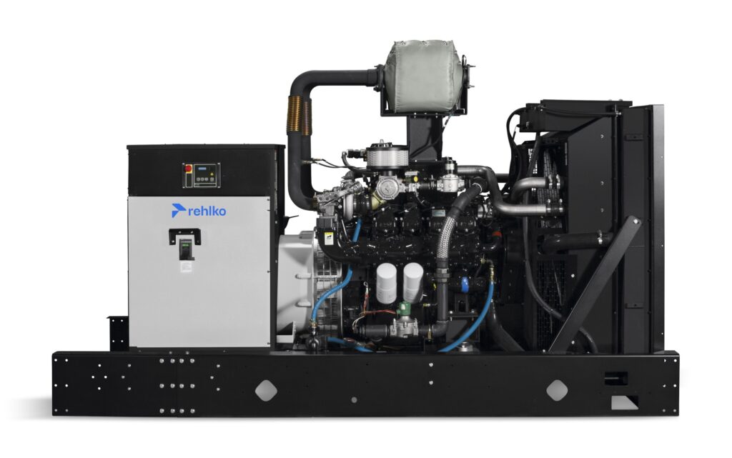 Rehlko 400REZXD natural gas generator front view