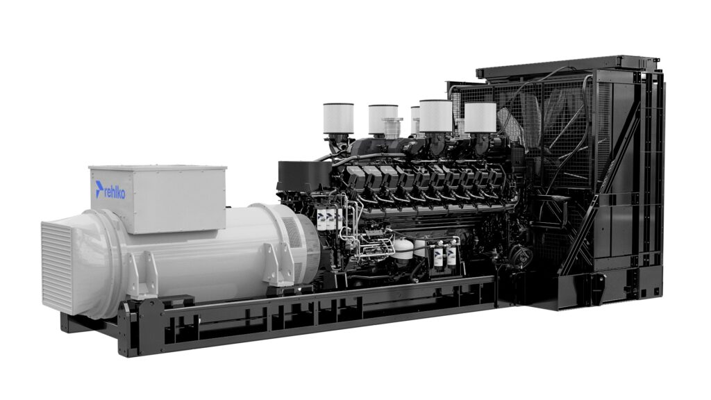 Rehlko KD3500 diesel generator left side view