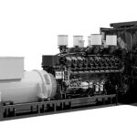 Rehlko KD4000 diesel generator left side view