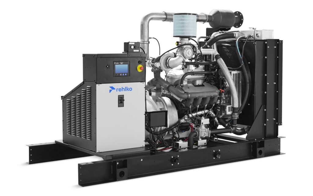 Rehlko KG200 natural gas generator left side view