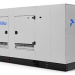 Rehlko KG200 natural gas generator with enclosure right side view