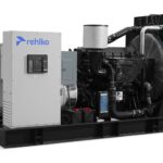 Rehlko KD700 diesel generator left side view