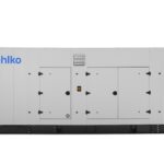Rehlko KD700 diesel generator front view with enclosure