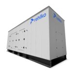 Rehlko KD750 diesel generator with enclosure left view