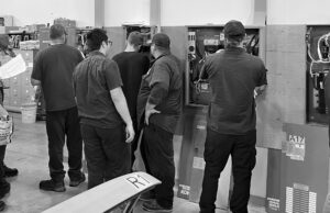 BPS service techs in learning lab