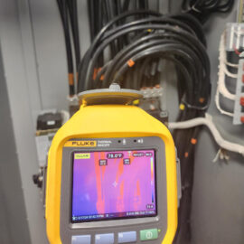 Thermal imaging on automatic transfer switch