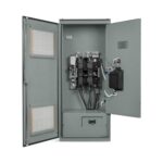 Rehlko KUS series automatic transfer switch front view door open