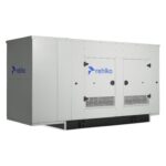 Rehlko KD180 diesel generator with enclosure left side view