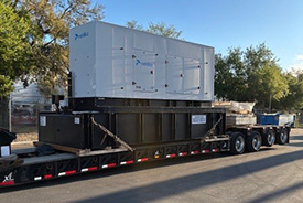 Rehlko generator on a semin trailer
